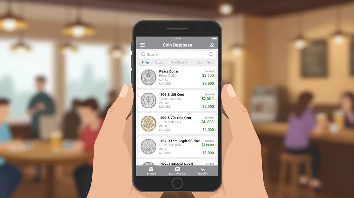 coins database inside the phone